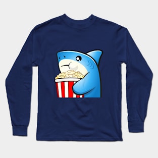 Shark Popcorn Long Sleeve T-Shirt